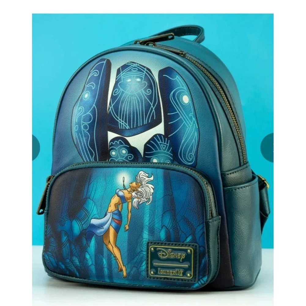 Loungefly Disney Atlantis Kida Crystal Chamber Mini Backpack -Glow in the Dark